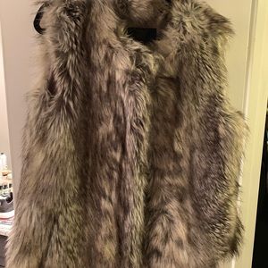 Faux fur vest